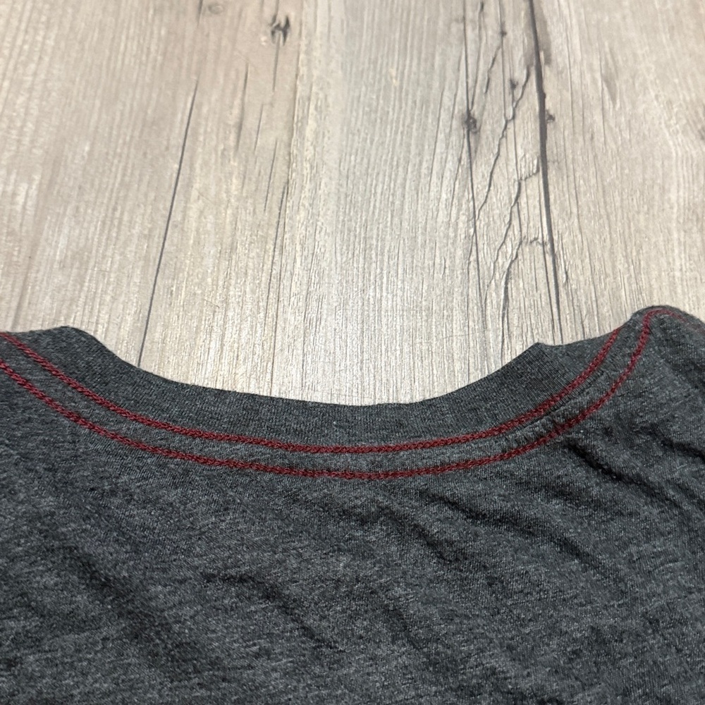 MENS RVCA T SHIRT GREY - Picture 4 of 5